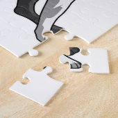 Boston Terrier met Drink Legpuzzel (Zijkant)