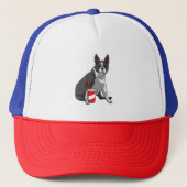 Boston Terrier met Drink Trucker Pet (Voorkant)