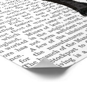 Boston Terrier met Green Mustache Poster (Hoek)