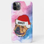 Boston Terrier met Kerst Pet Holiday Dog Case-Mate iPhone Case (Achterkant)