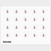 Boston Terrier met Rode Rozen Harten Valentijnsdag Hart Sticker (Vel)