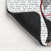 Boston Terrier met rood Stropdas en snor 2 Muismat (Hoek)