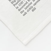 Boston Terrier met Roos in Mouth Fleece Deken (Hoek)