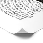 Boston Terrier met Roos in Mouth Poster (Hoek)