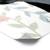 Boston Terrier met Roos op kop Poster (Hoek)