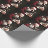 Boston Terrier met Sinterklaas Feestelijke Kerstmi Cadeaupapier (Hoek)