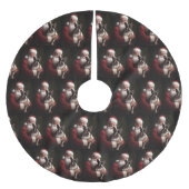 Boston Terrier met Sinterklaas Feestelijke Kerstmi Kerstboom Rok (Voorkant)