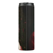 Boston Terrier met Sinterklaas Feestelijke Kerstmi Thermosbeker (Achterkant)