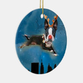 Boston Terrier Mirabelle Holiday Ornament (Rechts)