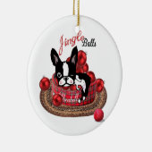 Boston Terrier Mirabelle Jingle bells ornament (Rechts)