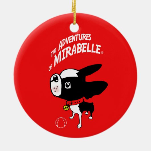 Boston Terrier Mirabelle Jingle bells ornament (Achterkant)