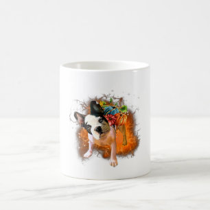 Boston Terrier Mirakel Pumpkins Halloween Koffiemok