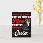 Boston terriër moeder amerikaanse gentleman hond m kaart (Gele Bloem)