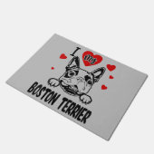 Boston Terrier moeder, Boston Terrier vader, honde Deurmat (Schuin)