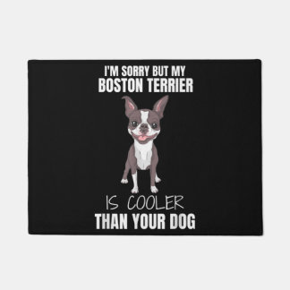 Boston Terrier moeder, Boston Terrier vader, honde Deurmat