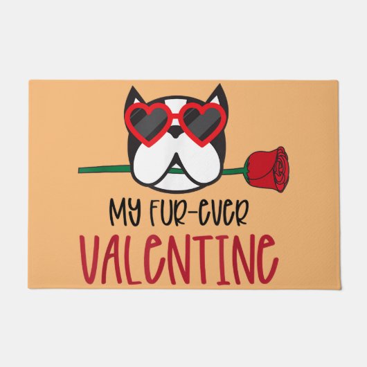 Boston Terrier moeder, Boston Terrier vader, honde Deurmat (Voorkant)