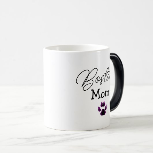 Boston Terrier Moeder gepersonaliseerd Magische Mok (Voorkant rechts)