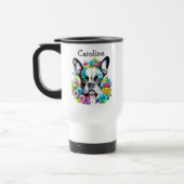 Boston Terrier Moeder gepersonaliseerd Reisbeker (Links)