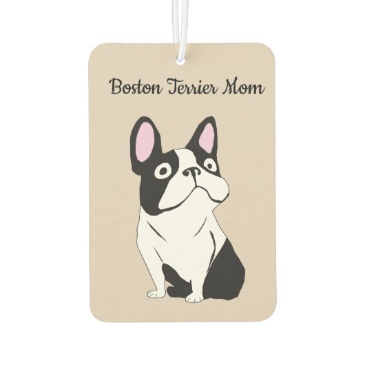 Boston terriër moeder luchtverfrisser (Achterkant)