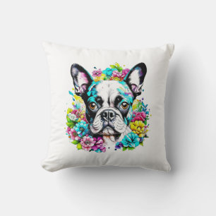 Boston Terrier Moeder Pawprint Kussen