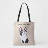 Boston terriër moeder tote bag (Voorkant)