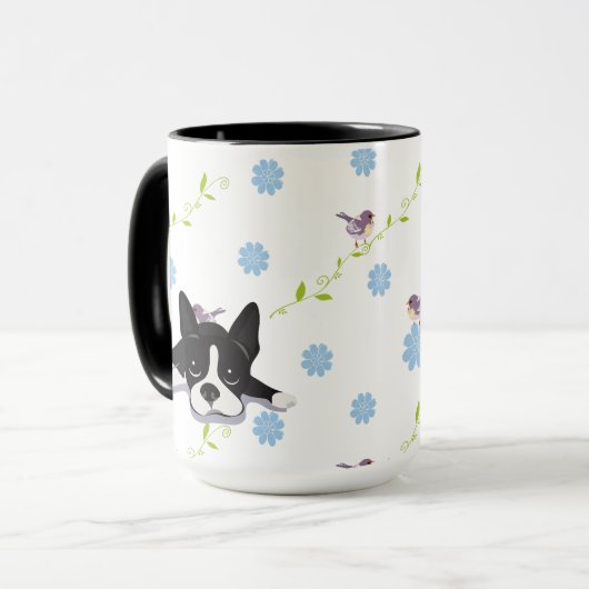 Boston Terrier Mok (Voorkant links)