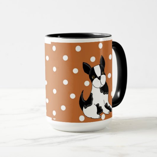 Boston Terrier Mok (Voorkant rechts)