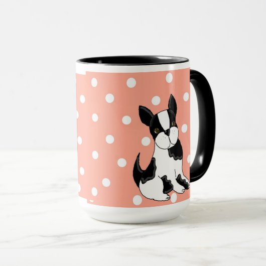 Boston Terrier Mok (Voorkant rechts)