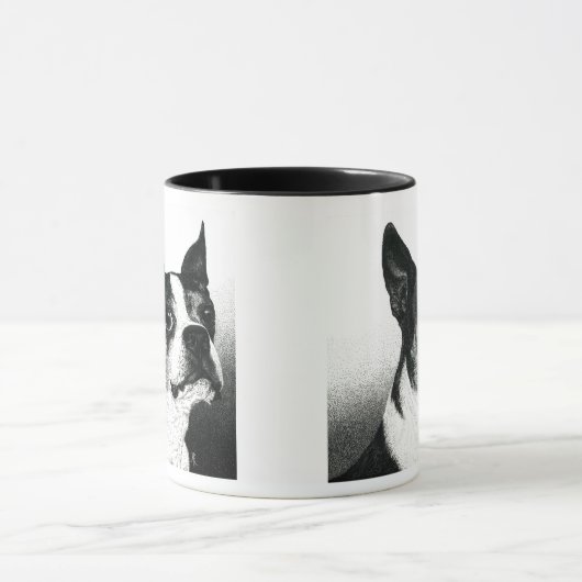 Boston Terrier Mok - "Boston Style" (Midden)