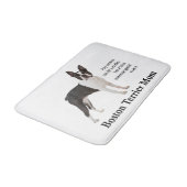 Boston Terrier Mom Bath Mat (Gekanteld)