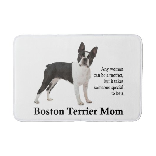 Boston Terrier Mom Bath Mat (Voorkant)
