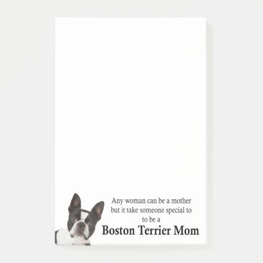 Boston Terrier Mom Post-It Notities Post-it® Notes (Voorkant)