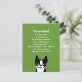 Boston Terrier - Mooie Hond met Aangepaste Tekst Kaart (Staand voorkant)