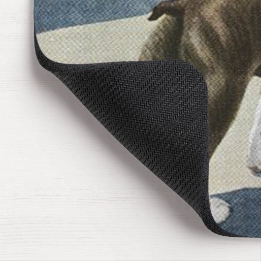 Boston Terrier  Mousepad Muismat (Hoek)