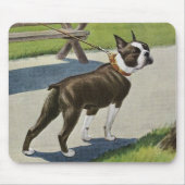 Boston Terrier  Mousepad Muismat (Voorkant)