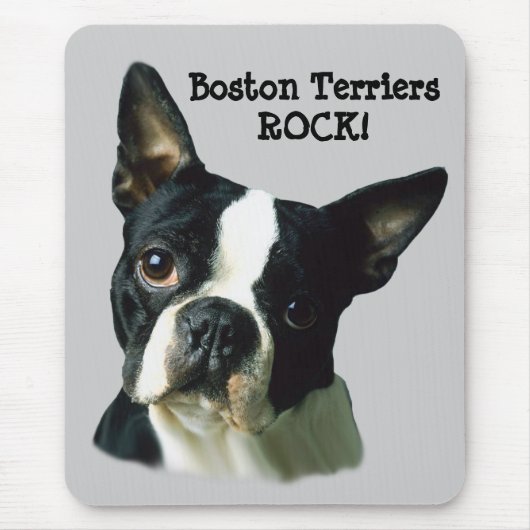 Boston Terrier Mousepad Muismat (Voorkant)