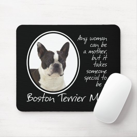 Boston Terrier Mousepad Muismat (Met muis)