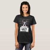Boston Terrier Mugshot Schuldige Hond T-shirt (Voorkant volledig)