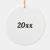 Boston Terrier My Best Friend Custom Name Keramisch Ornament (Achterkant)