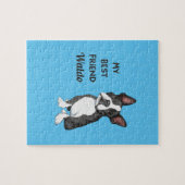Boston Terrier My Best Friend Custom Name Legpuzzel (Horizontaal)