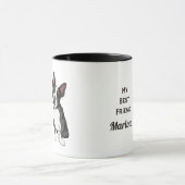 Boston Terrier My Best Friend Custom Name Mok (Midden)