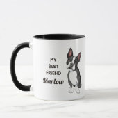 Boston Terrier My Best Friend Custom Name Mok (Links)