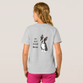 Boston Terrier My Best Friend Custom Name T-shirt (Achterkant volledig)