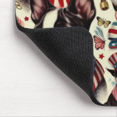 Boston Terrier naadloze illustratie Muismat (Hoek)
