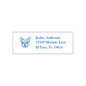 BOSTON TERRIER | Naam en retouradres Zelfinktende Stempel (Design)