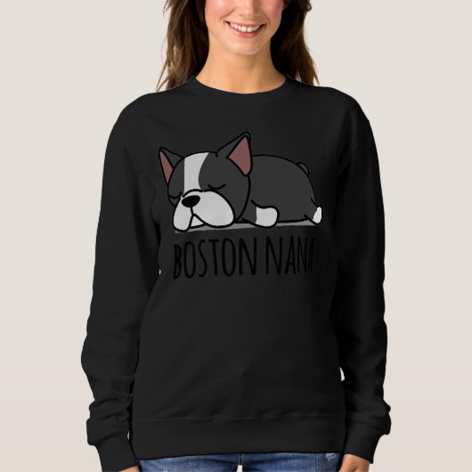 Boston Terrier Nana Fited Trui (Voorkant)