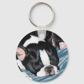 Boston Terrier Nap Sleutelhanger (Voorkant)