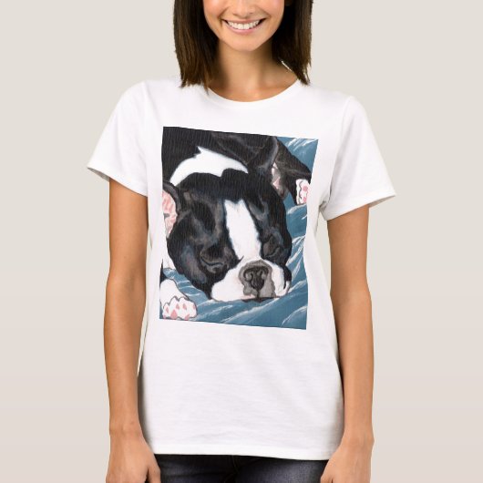 Boston Terrier Nap T-shirt (Voorkant)