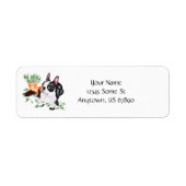 Boston Terrier Naughty Pup Labels (Voorkant)