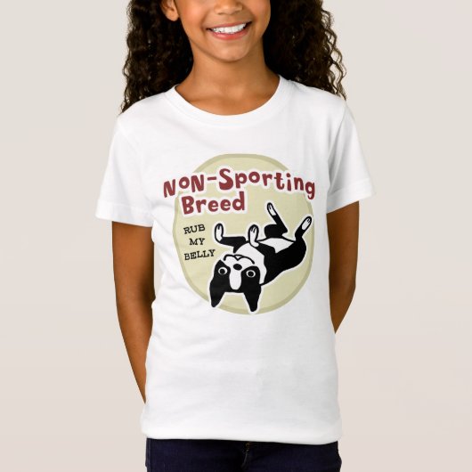 Boston Terrier "Non-Sporting Breed" T-shirt (Voorkant)